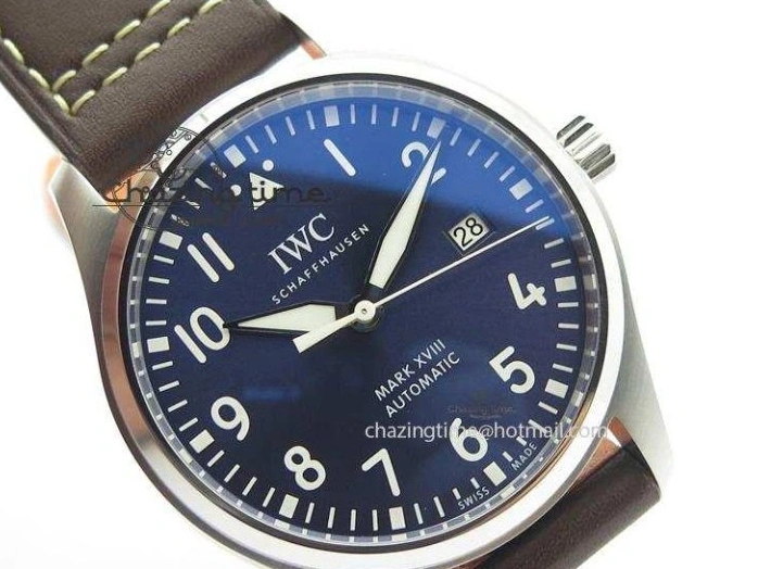 MIROTIME 0310 Mark XVIII Le Petit Prince IW327004 SS Mk Maker Best Edition Blue Dial On Brown Leather Strap A TimelessDesign 7296